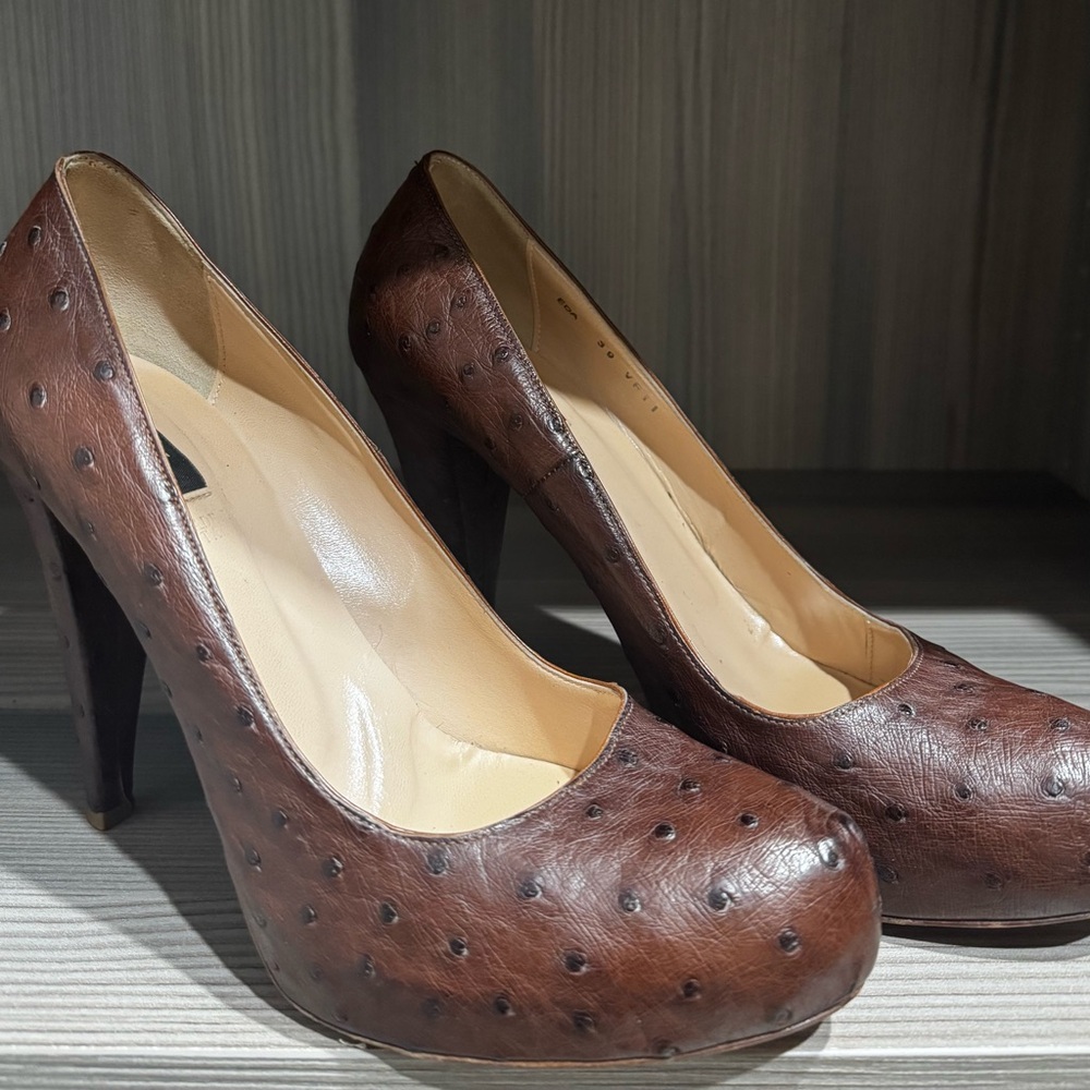 Bally- Made in Italy - original real Ostrich Heels